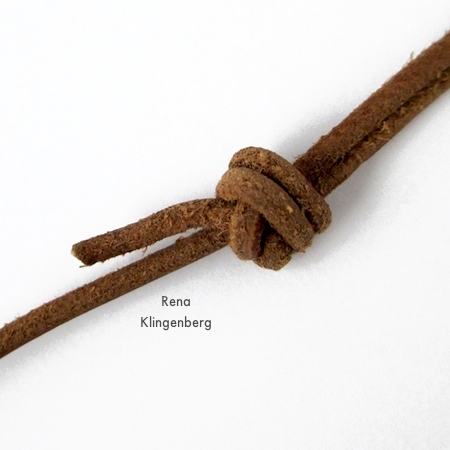 Adjustable Sliding Knot Necklace - tutorial by Rena Klingenberg