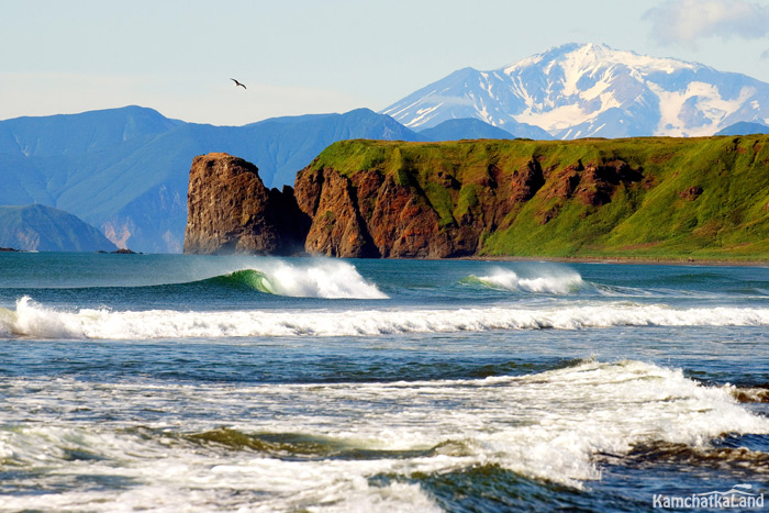 Surfing in Kamchatka