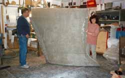 GRP casing for sailboat bulb fin keel