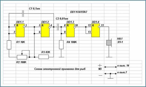 Электронная приманка схема